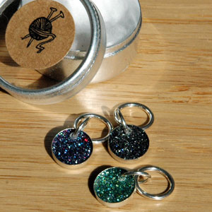 glitter stitch markers